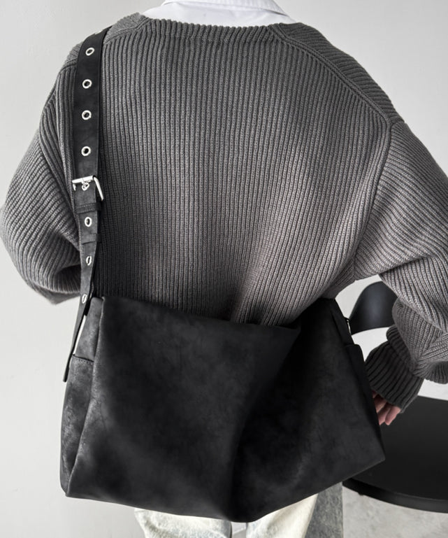 ハトメベルトBIGショルダー/ブラックソノタ