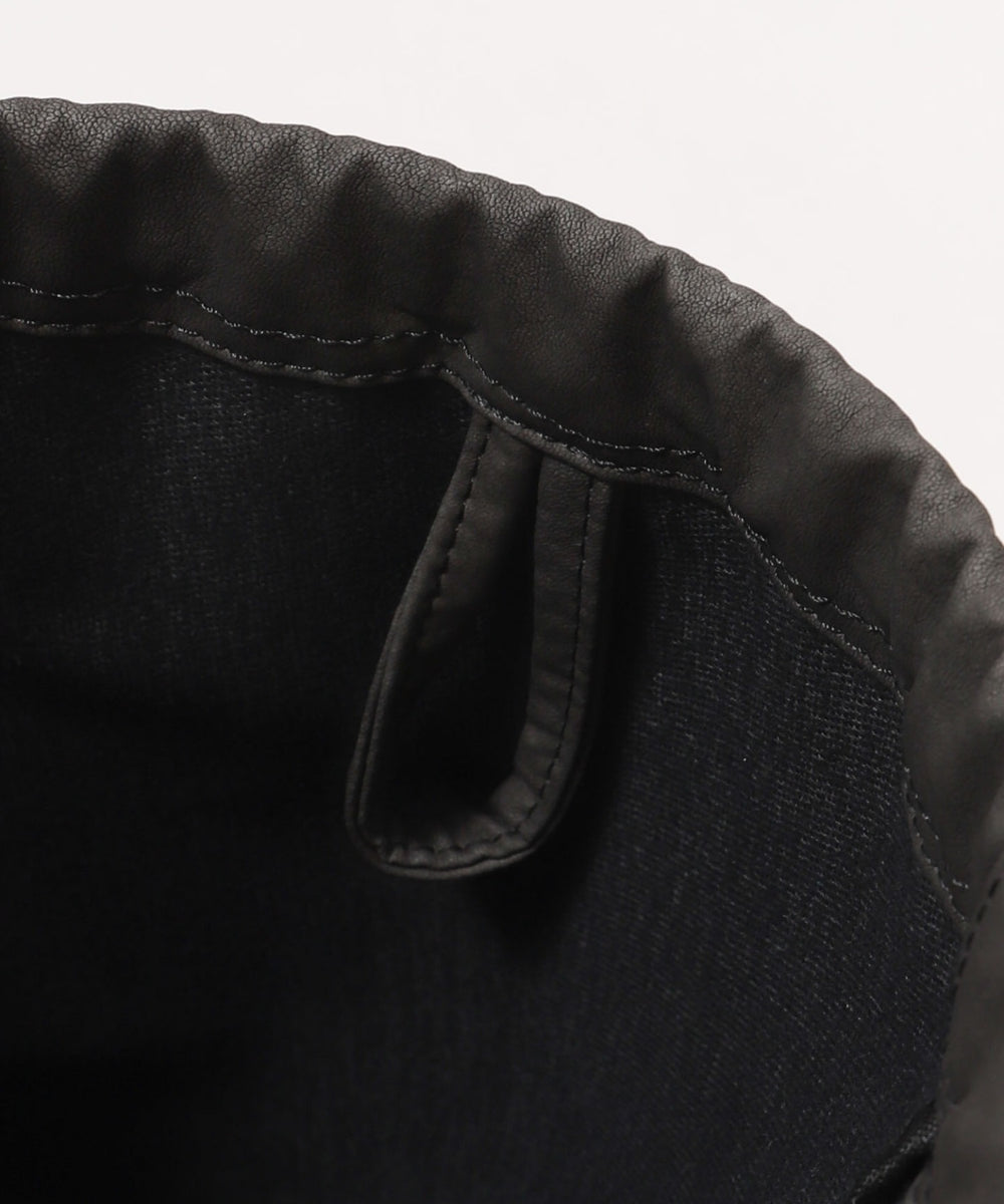 PUポケットデザインナップサック