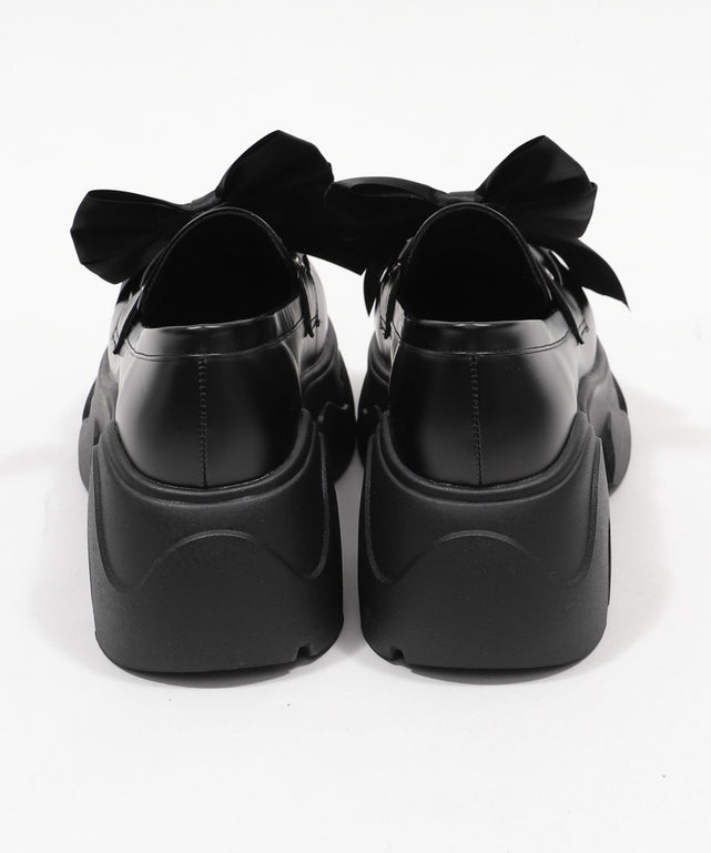 2wayリボン厚底ローファー