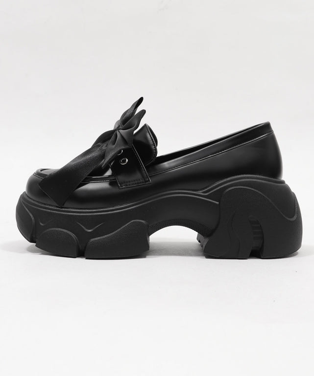 2wayリボン厚底ローファー