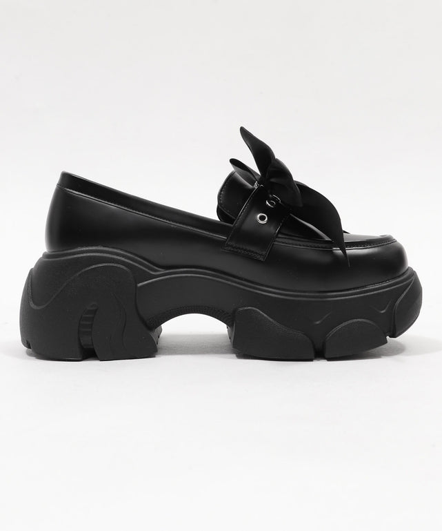 2wayリボン厚底ローファー