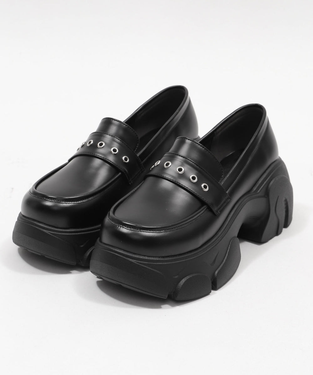 2wayリボン厚底ローファー