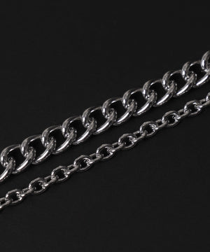 Mモチーフレイヤードネックレス