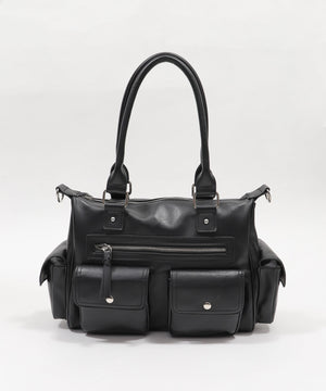 ポケットデザインボストンショルダー