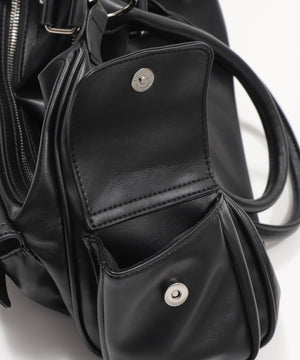 ポケットデザインボストンショルダー