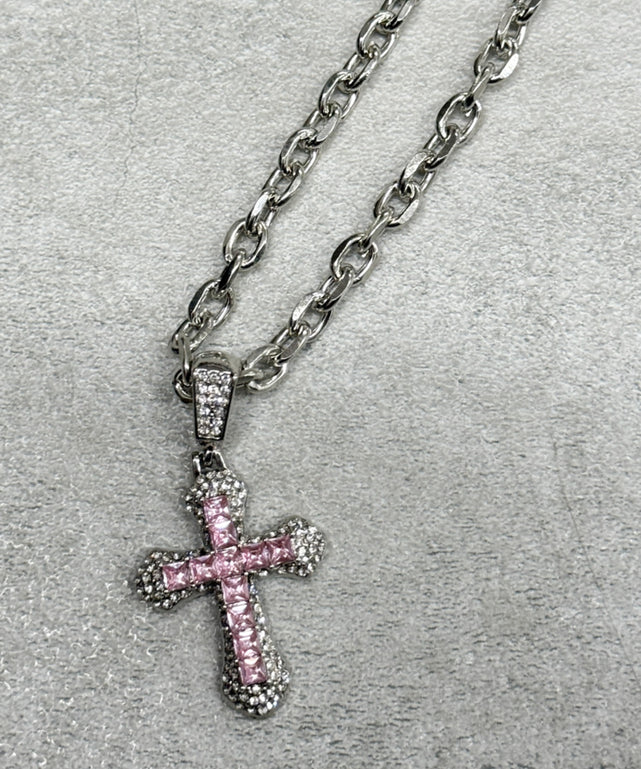 ビジュー ネックレス 多色 クロスビジューカラーネックレス | Romantic Standard ロマンティック