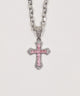Lクロスビジューネックレス