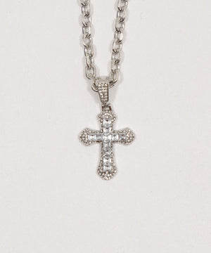 Lクロスビジューネックレス