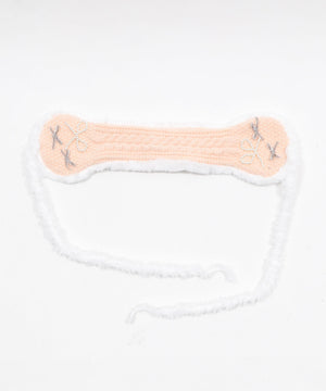 リボンモチーフニットイヤーマフ