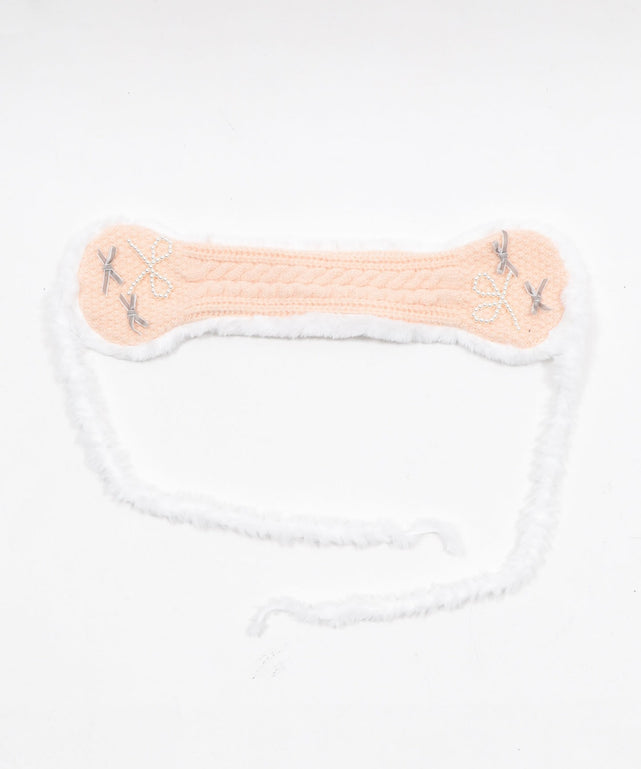 リボンモチーフニットイヤーマフ