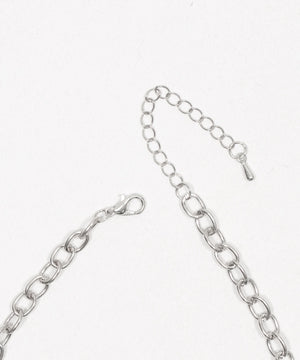 Lラインストーンダブルモチーフネックレス