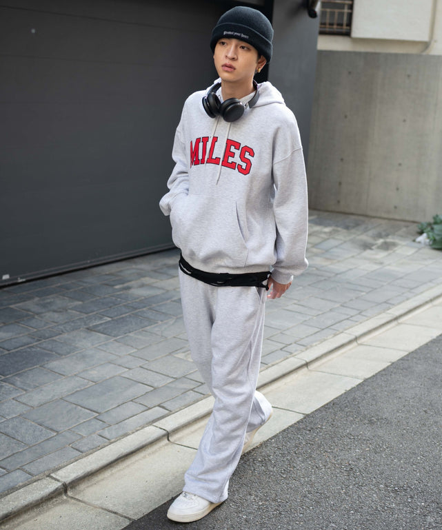 杢グレー モデル：180cm F着用