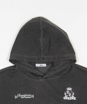 グラフィックバルーンクロップドプルパーカー