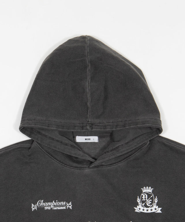 グラフィックバルーンクロップドプルパーカー