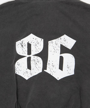 グラフィックバルーンクロップドプルパーカー