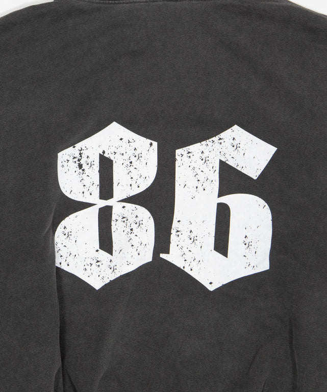 グラフィックバルーンクロップドプルパーカー