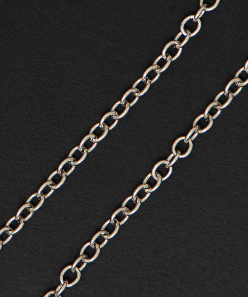 Mモチーフチェーンネックレス