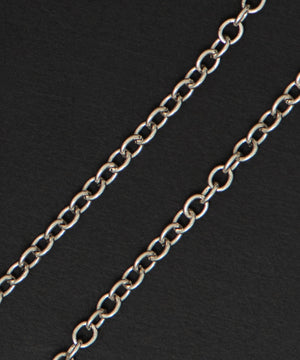 Mモチーフチェーンネックレス