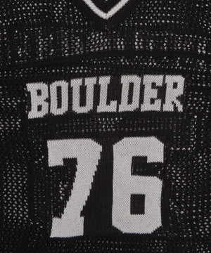 ナンバリングメッシュニットプルオーバー