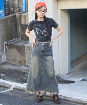 柄１（スミクロ×バタフライ）　モデル:159cm F着用