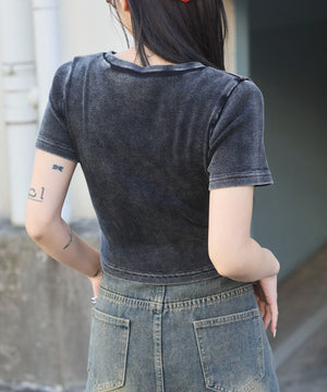 柄１（スミクロ×バタフライ）　モデル:159cm F着用