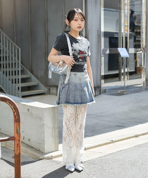 柄３（スミクロ×ハート）　モデル:159cm F着用