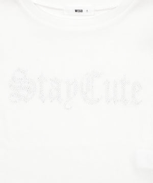 ヴィンテージウォッシュグラフィックリブT