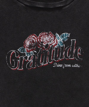 ヴィンテージウォッシュグラフィックリブT