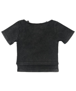 ヴィンテージライクレースアップT