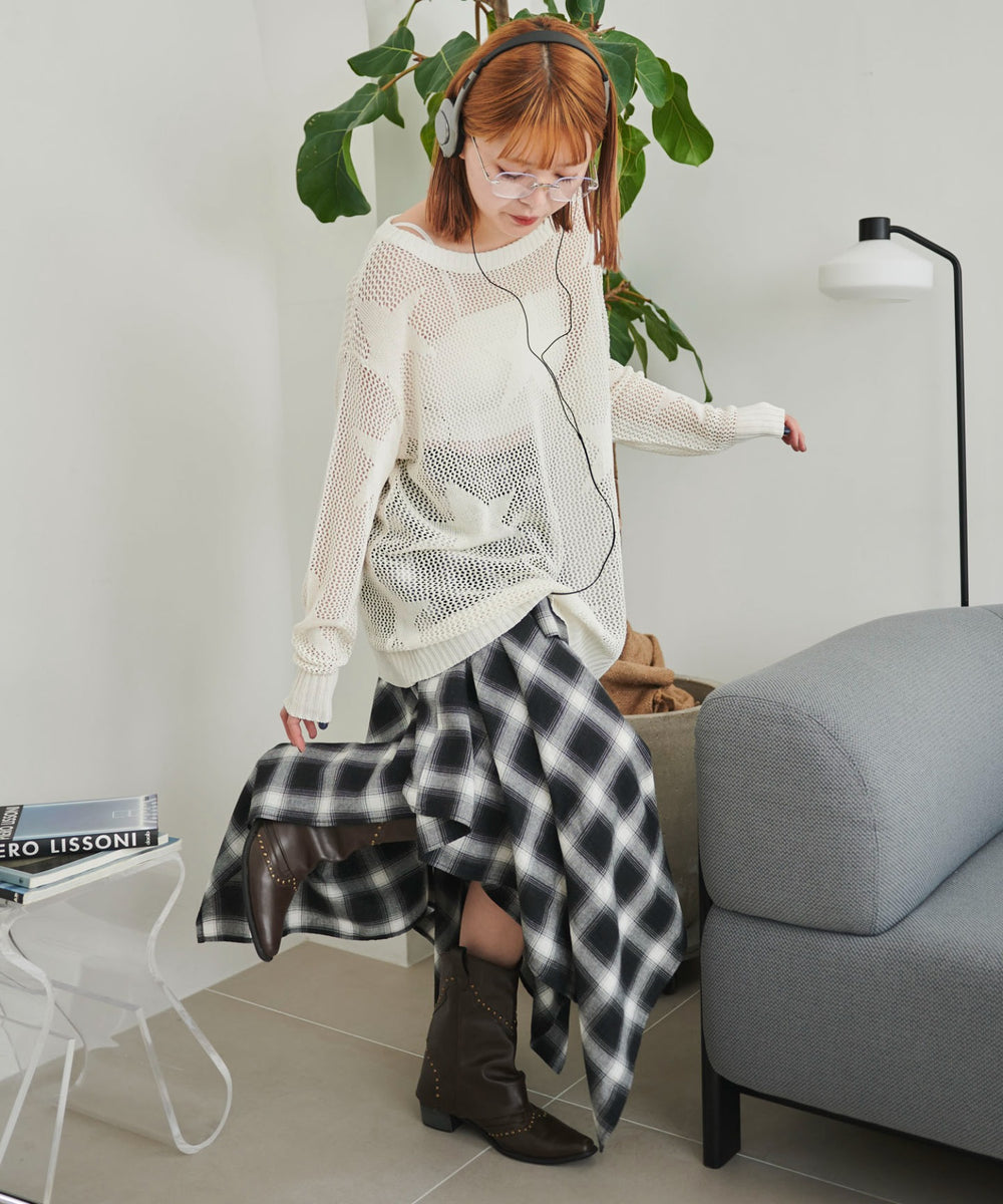 ホワイト モデル：155cm F着用