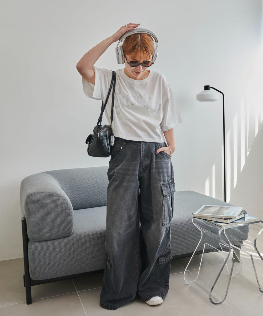 ホワイト　モデル:155cm  M着用