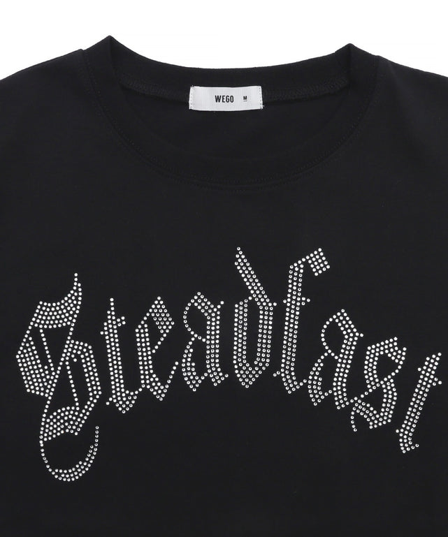 ラインストーンショートT