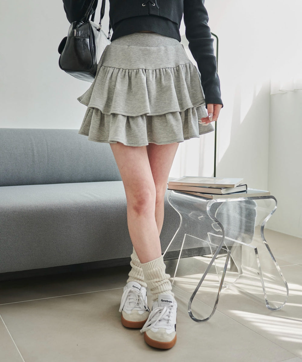 杢グレー　モデル:160cm F着用