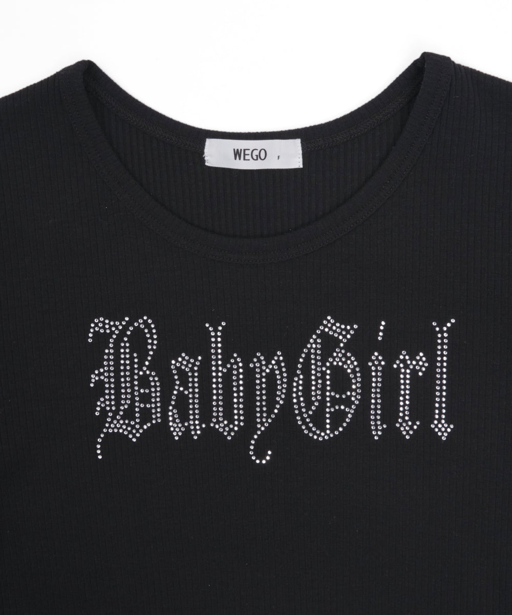 ラインストーンチビリブT