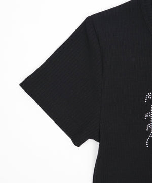 ラインストーンチビリブT