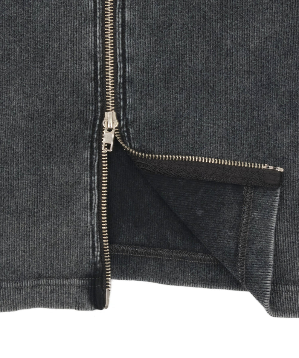 リブハンソデジップパーカー