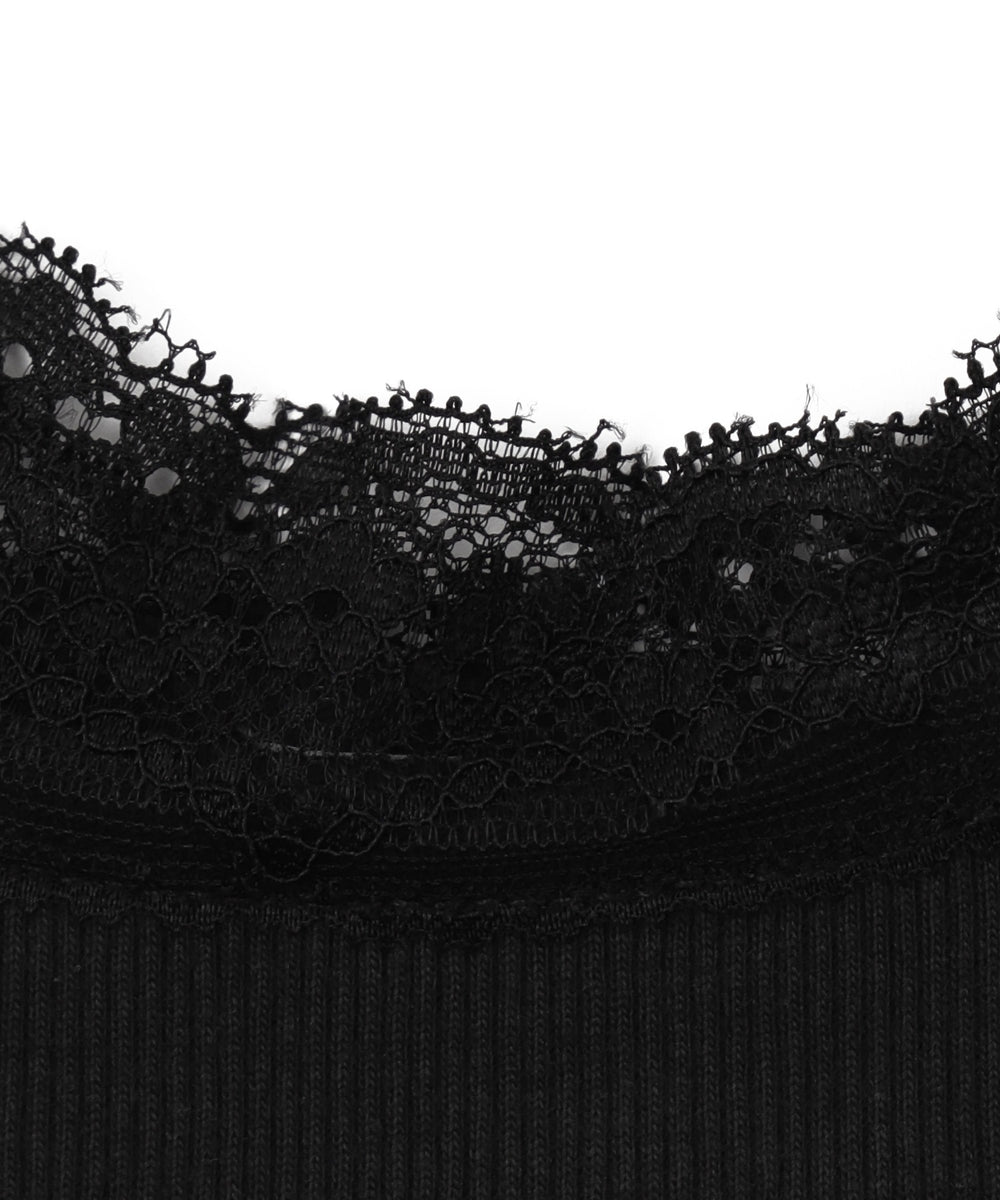 ラインストーンレースキャミ