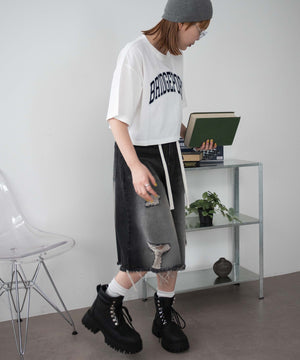 ホワイト モデル：155cm M着用