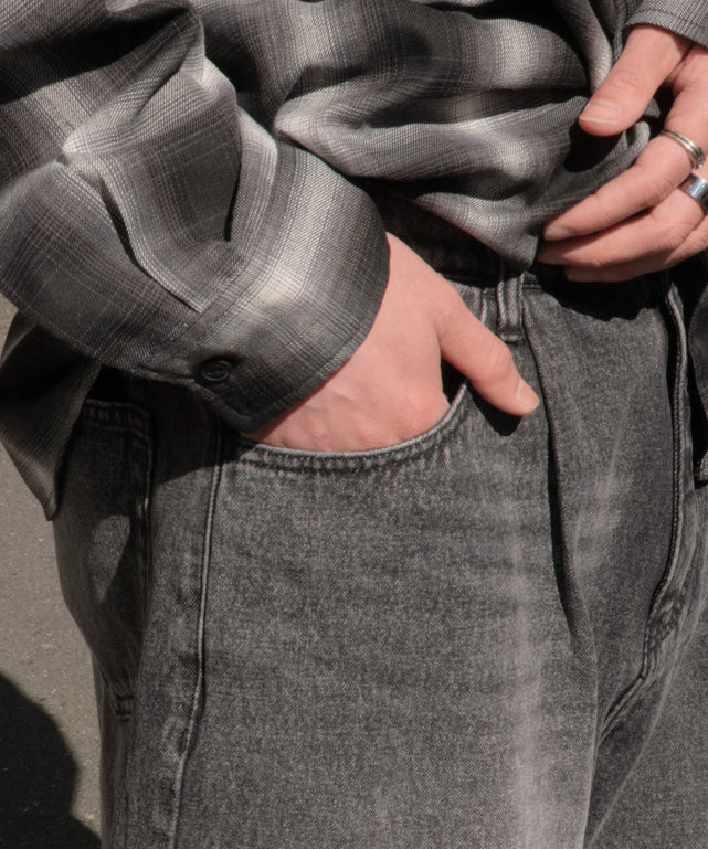 イージーバギーデニムショーツ