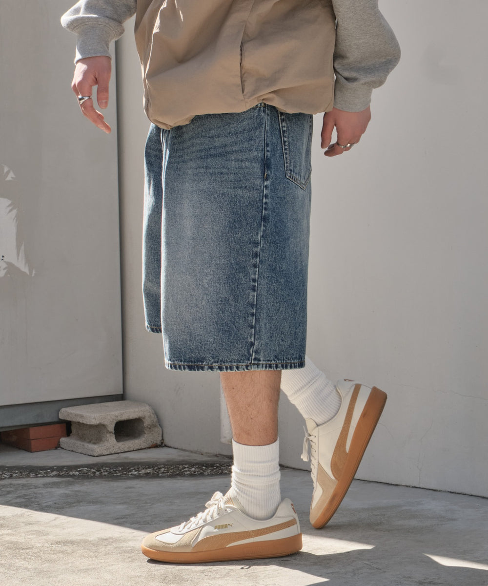 デニム中濃加工 モデル：175cm L着用