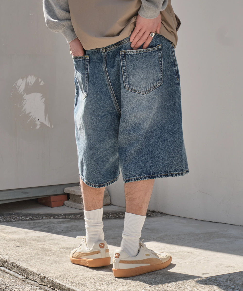 デニム中濃加工 モデル：175cm L着用