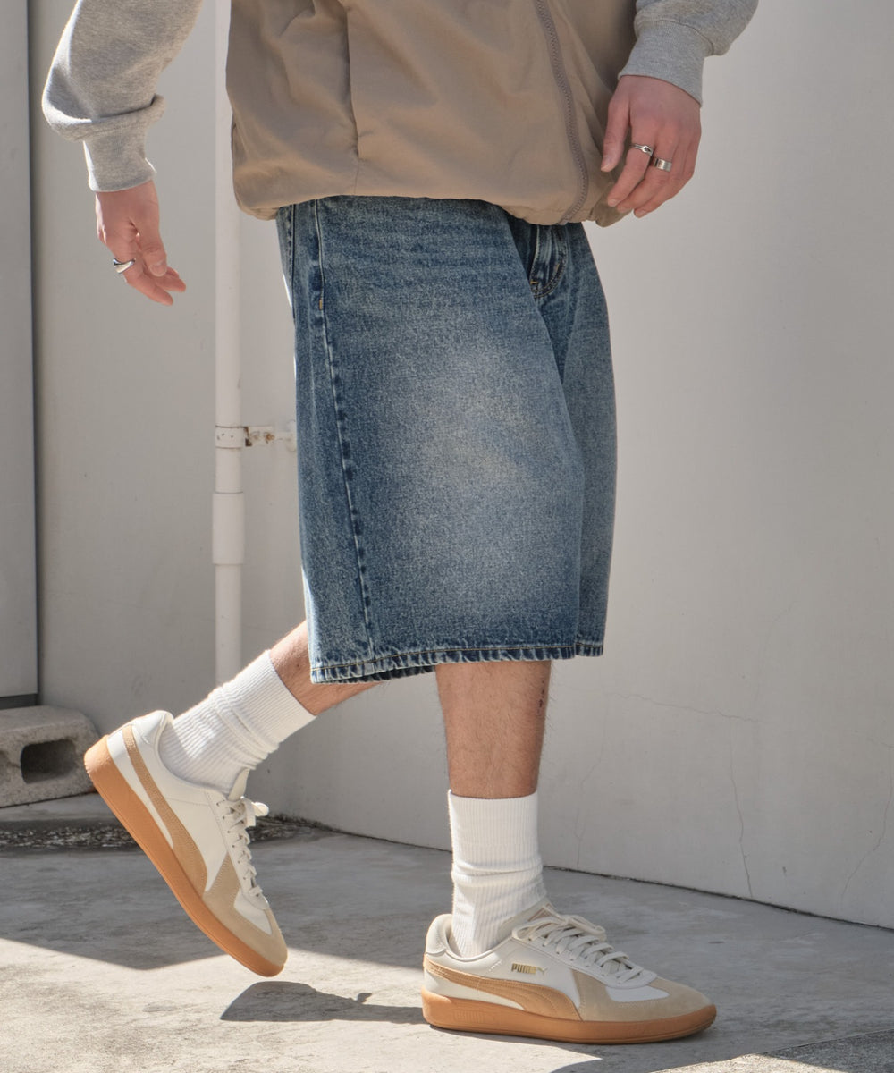 デニム中濃加工 モデル：175cm L着用