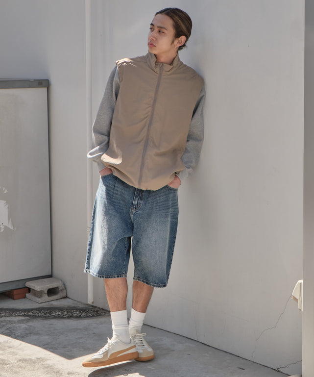 デニム中濃加工 モデル：175cm L着用