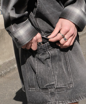 イージーバギーデニムカーゴショーツ