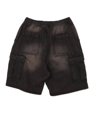 イージーバギーデニムカーゴショーツ