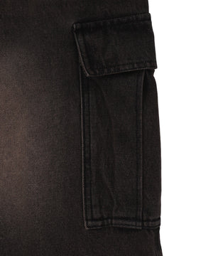 イージーバギーデニムカーゴショーツ