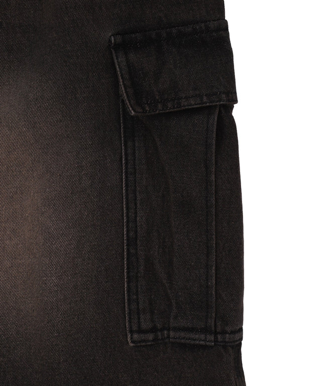 イージーバギーデニムカーゴショーツ