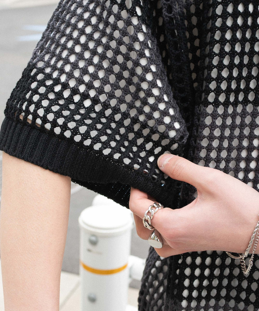 アンサンブルメッシュニットプルオーバー（SS）