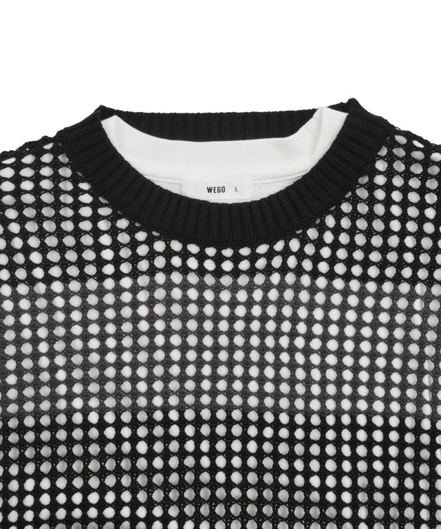 アンサンブルメッシュニットプルオーバー（SS）