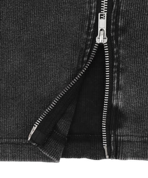 ラインストーンロゴWZIPトップス